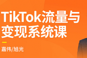 嘉伟全新升级iTikTok流量与变现系统课【完结】