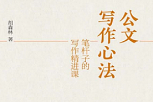 公文写作心法:笔杆子的写作精进课 pdf版