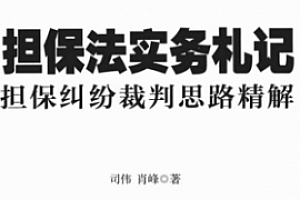担保法实务札记担保纠纷裁判思路精解 pdf版