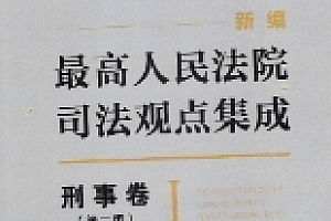 新编最高人民法院司法观点集成·刑事卷(第二版)杜万华 刘德权 何帆2023 pdf版下载