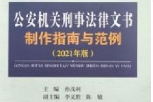 公安机关刑事法律文书制作指南与范例 pdf版下载
