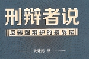 刑辩者说 反转型辩护的技战法 刘建民著2022 pdf版下载