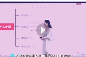 透透糖5999个人IP打造高阶课程完结版【网盘资源】