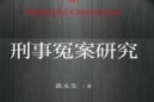刑事冤案研究 201808 陈永生 pdf电子版下载