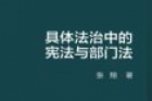 具体法治中的宪法与部门法(中国当代青年法学家文库)202301 张翔 pdf电子版下载