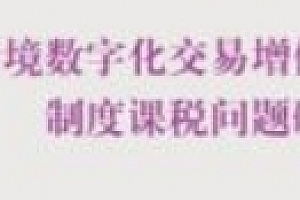 跨境数字化交易增值税制度课税问题研究 202310 宫廷 pdf电子版下载