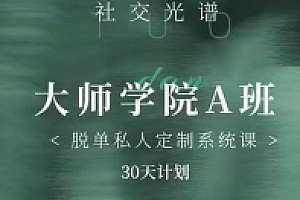 社交光谱《大师学院A班》30天计划【网盘资源】