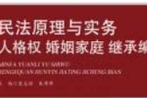 民法原理与实务:人格权、婚姻家庭、继承编   袁志丽 朱萍萍 pdf电子版下载