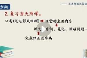 文老师高效学习方法课+配套资料(21节)【网盘资源】